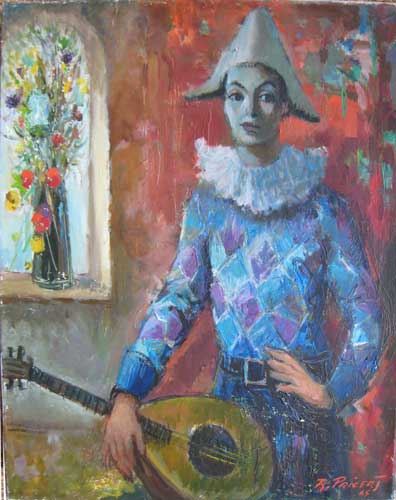 Pierrot à la mandoline